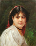 Portrait d'une jeune femme italienne - Alexandre Cabanel — näkymä teoksesta
