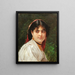 Portrait d'une jeune femme italienne - Alexandre Cabanel — kehystetty taideteos seinällä
