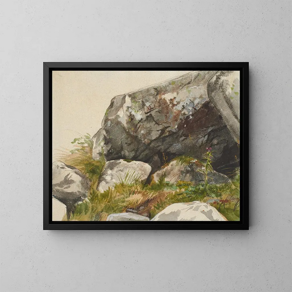Kallio maisema - Alexandre Cabanel — kehystetty taideteos seinällä