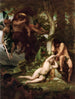 L-Adam ja Eevan karkotus paratiisin puutarhasta - Alexandre Cabanel — näkymä teoksesta