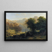 Lucernajärvi-maalaus - Alexandre Calame — kehystetty taideteos seinällä