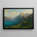 Näkymä Lucerne-järvestä Seelisbergistä - Alexandre Calame — kehystetty taideteos seinällä