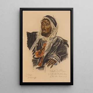 Alexandre Jacovleff - Cheikh Sattane Chef de la tribu Haddidine Palmyre.webp