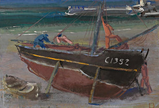 Alexandre Jacovleff - Moored Boat.webp