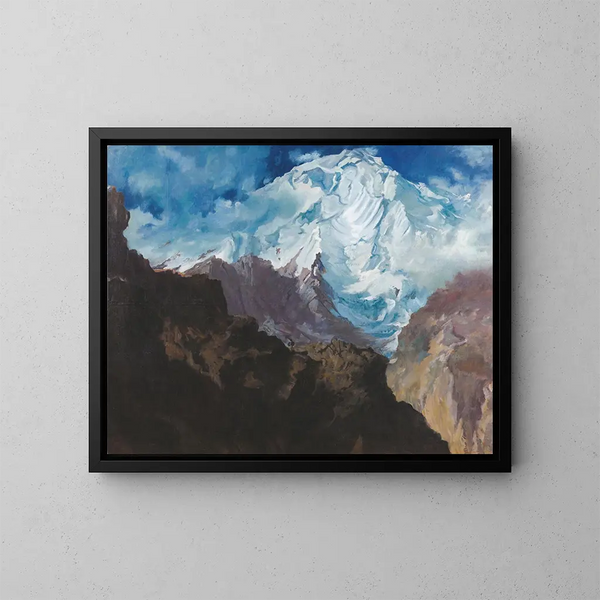 Mont Rakaposhi - Alexandre Iacovleff — kehystetty taideteos seinällä