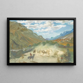 Alexandre Jacovleff - Polo Game At Misgar.webp