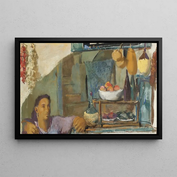 Alexandre Jacovleff - Sidewalk Shop Capri.webp