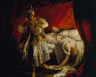 Othello ja Desdémone - Alexandre Marie Colin — näkymä teoksesta