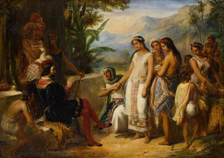 Alexandre Marie Colin - Young Inca Woman Being Offered for Marriage.webp