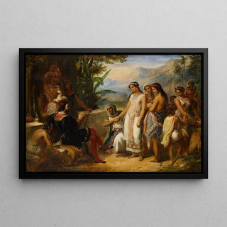 Alexandre Marie Colin - Young Inca Woman Being Offered for Marriage.webp
