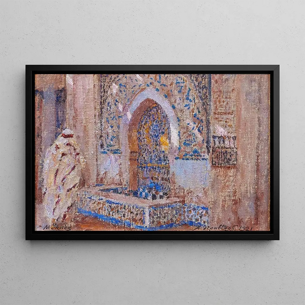 Fontaine Meknès - Alexandre Roubtzoff — kehystetty taideteos seinällä