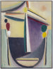 Tête abstrakteja Noir Jaune Violet - Alexej von Jawlensky — näkymä teoksesta