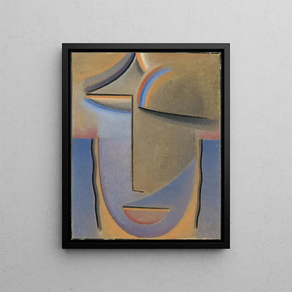 Ilta Abstrakti Pää - Alexej von Jawlensky — kehystetty taideteos seinällä