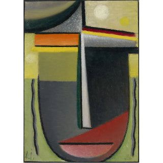Alexej von Jawlensky - Abstract Head Inner Vision GreenGold.webp