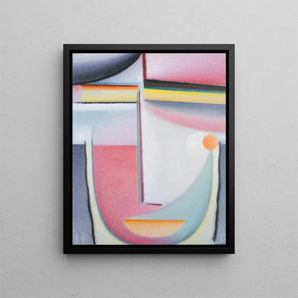 Symphonie abstraite de la tête en rose - Alexej von Jawlensky — kehystetty taideteos seinällä