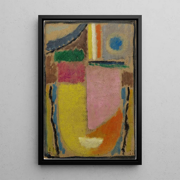 Abstrakti pää - Alexej von Jawlensky — kehystetty taideteos seinällä