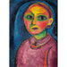 Naisen punertavassa mekossa - Alexej von Jawlensky — näkymä teoksesta