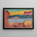 Landskapmaalaus Lac Léman - Alexej von Jawlensky — kehystetty taideteos seinällä