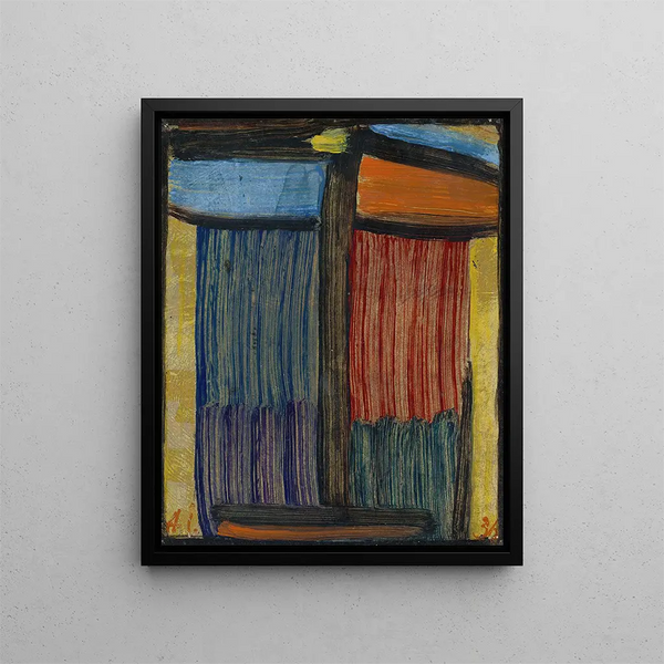 Meditaatio kultaisella taustalla - Alexej von Jawlensky — kehystetty taideteos seinällä