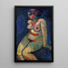 Maalauksen jäljennös Nuinenainen istuva maalaus - Alexej von Jawlensky