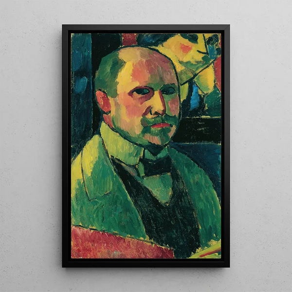 Maalauksen jäljennös Itsekuva - Alexej von Jawlensky