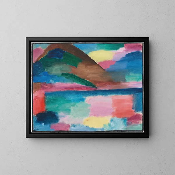 Kesäpäivä Asconassa - Alexej von Jawlensky — kehystetty taideteos seinällä