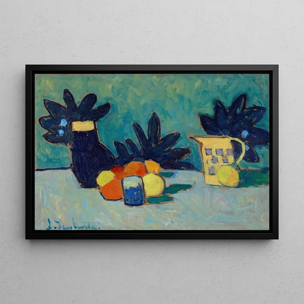 Luonnonkuva kuvitettuna hedelmillä - Alexej von Jawlensky — kehystetty taideteos seinällä
