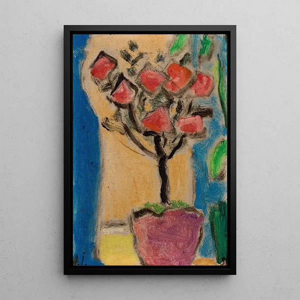 Luonnonkuvaus pieni ruusukimppu - Alexej von Jawlensky — kehystetty taideteos seinällä