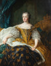 Portrait de Marie Leszczynska Reine de France - Alexis Simon Belle — näkymä teoksesta