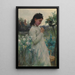Maalauksen jäljennös Nuori tyttö puutarhassa - Alfred Augustus Glendening