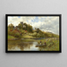 Belaughin maalaus Bure-joella, Norfolk - Alfred Augustus Glendening — kehystetty taideteos seinällä