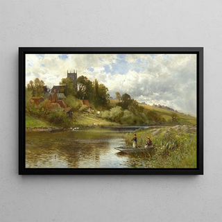 Alfred Augustus Glendening - Belaugh on the Bure Norfolk.webp