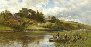Alfred Augustus Glendening - Belaugh on the Bure Norfolk.webp