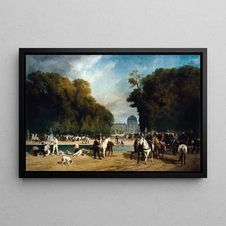 Alfred Decaen - LArtillerie campe dans le jardin des Tuileries fin septembre 1870.webp