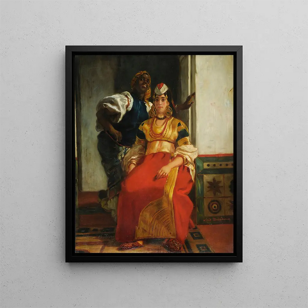 Marie juive au Maroc - Alfred Dehodencq — kehystetty taideteos seinällä