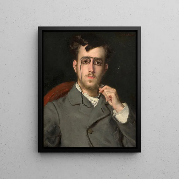 Portrait présumé de Monsieur Camille le Senne - Alfred Dehodencq — kehystetty taideteos seinällä