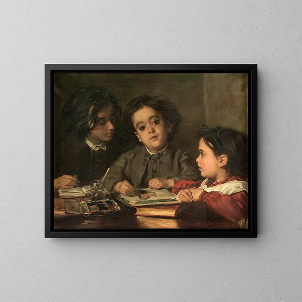 Portraits intimes - Alfred Dehodencq — kehystetty taideteos seinällä