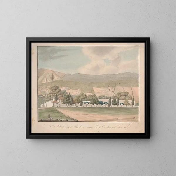 Le jardin botanique près de Puerto de la Orotava, Tenerife - Alfred Diston — kehystetty taideteos seinällä