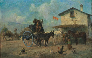 Alfred Friedlnder - Rast vor der Schenke.webp