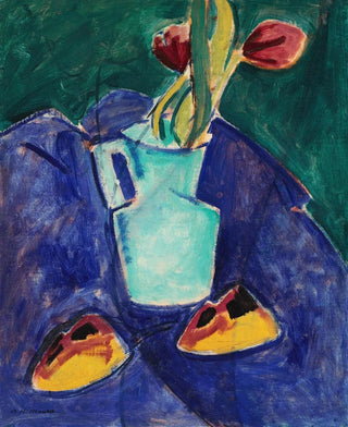 Alfred Henry Maurer - Tulips in a Green Vase.webp