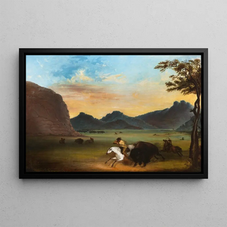 Alfred Jacob Miller - Buffalo Hunt.webp