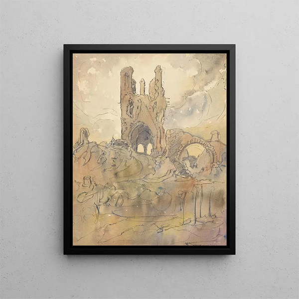 Ypres se souvient - Alfred Ost — kehystetty taideteos seinällä