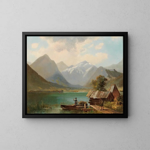 Achensee-järvestä, Tyrol - Alfred Schönberger — kehystetty taideteos seinällä