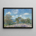 Toukokuu-iltapäivä lähellä Moret-sur-Loingia - Alfred Sisley — kehystetty taideteos seinällä