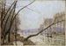 Seinän reunustama maalaus Seine-joen rannasta syksyllä - Alfred Sisley — näkymä teoksesta