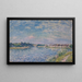 La Seine à Saint-Mammès le soir - Alfred Sisley — kehystetty taideteos seinällä