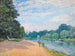 La Tamise avec l'église de Hampton - Alfred Sisley — näkymä teoksesta