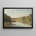 Bougivalin maisemamaalaus - Alfred Sisley — kehystetty taideteos seinällä