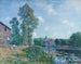 Le Loing à Moret - Alfred Sisley — näkymä teoksesta