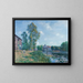 Le Loing à Moret - Alfred Sisley — kehystetty taideteos seinällä